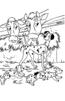 101 Dalmatiërs kleurplaat 13